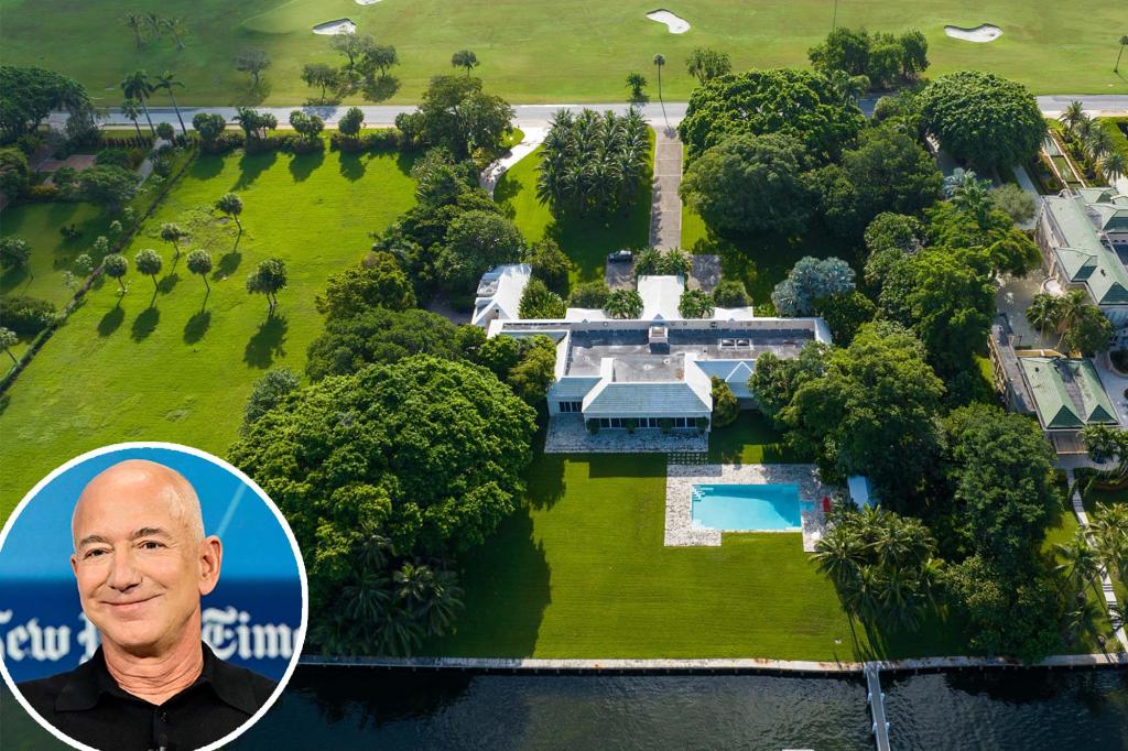 Exclusive | A plot of land on an ultra-exclusive Florida island has been listed for $200 million - offering the rare opportunity to live next door to Jeff Bezos